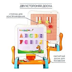 Masă de scris pentru copii 4Play Learning Table 2in1