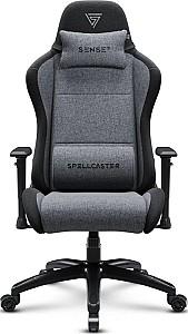 Fotoliu gaming SENSE7 Spellcaster FUKU XL Fabric Black and Gray
