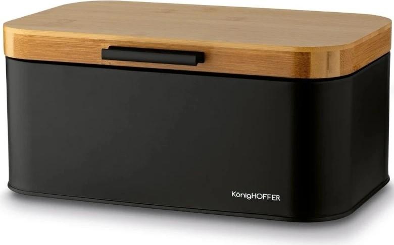 Cos pentru paine Konighoffer Capri Black