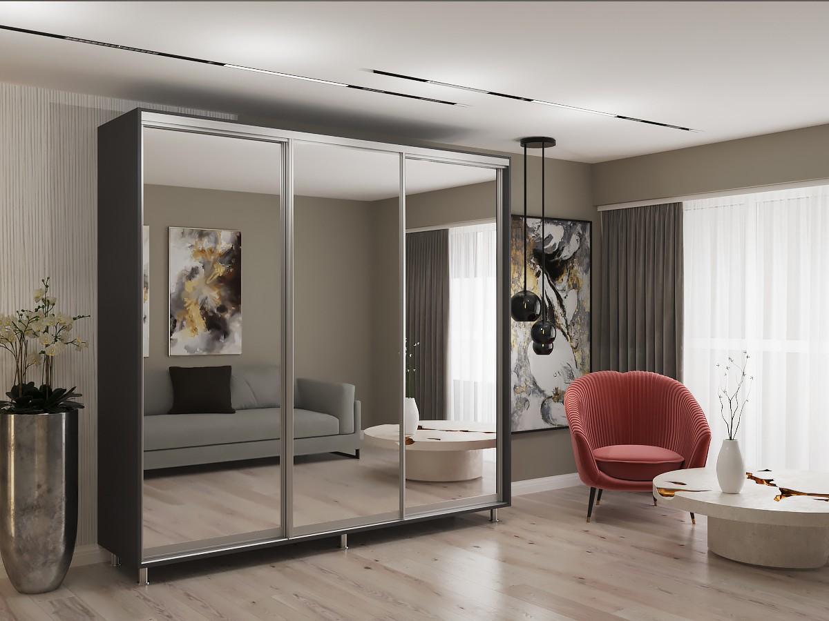 Dulap-cupe My-Style 2.3 x H2.4 m Oglinda Antracit
