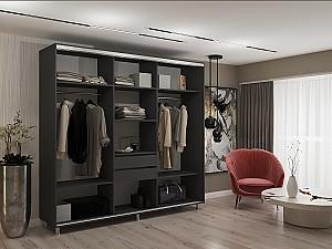 Dulap-cupe My-Style 2.3 x H2.4 m Oglinda Antracit