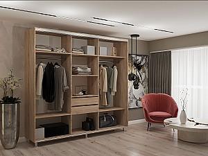 Dulap-cupe My-Style 2.3 x H2.4 m Oglinda Stejar Sonoma