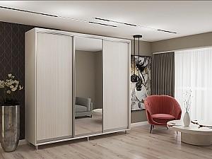 Dulap-cupe My-Style 2.3 x H2.4 m Pal + Oglinda Cenușiu