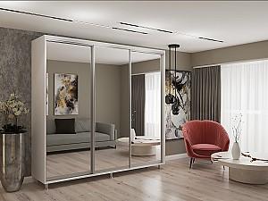 Dulap-cupe My-Style 2.4 x H2.4 m Oglinda Alb