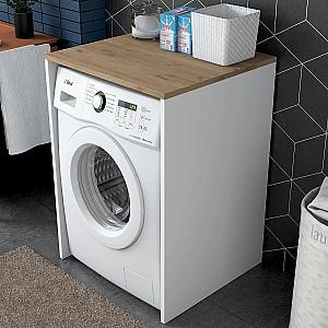 Dulap de baie Trendy KD103 2341 Nuc (Maro)/Alb