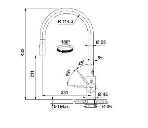 Robinet bucatarie Franke EOS NEO (115.0590.045)