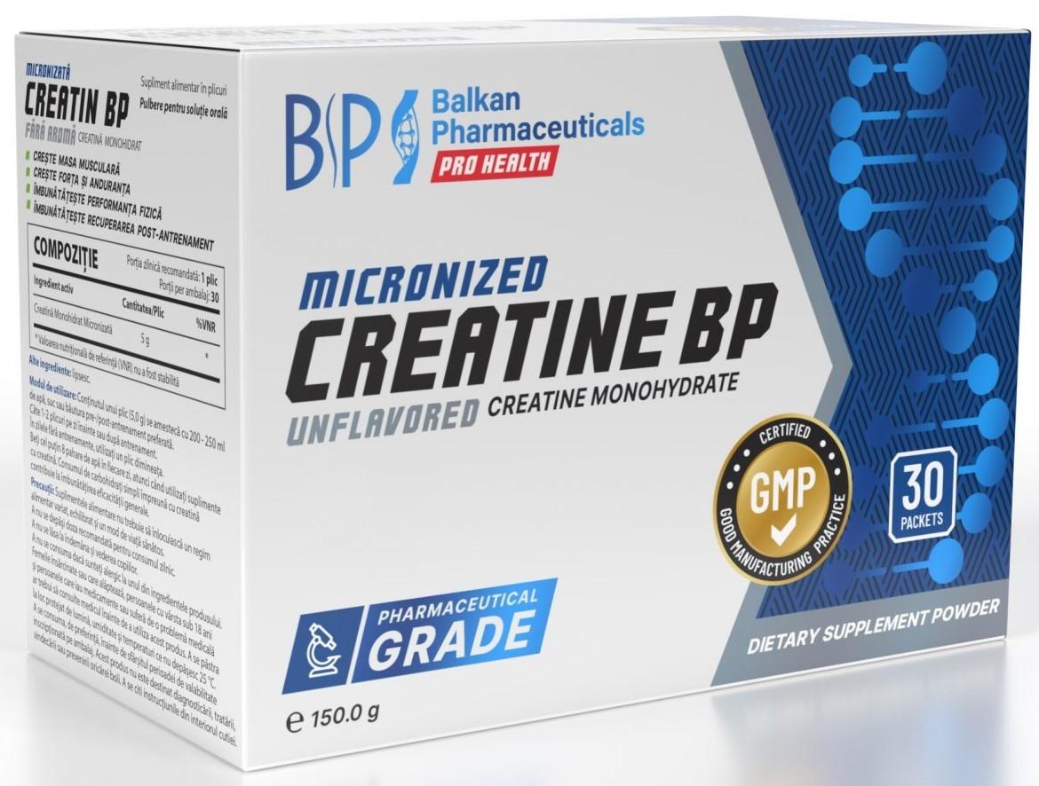 Creatină Balkan Pharmaceuticals CREATINE BP(fara gust)  30plicuri