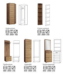 Antreu Sokme Viva Nr.2 (1.3x1.02 m) Stejar Kraft Tabako/Stejar Auriu