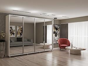 Dulap-cupe My-Style 3.2 x H2.4 m Oglinda Alb