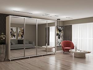 Dulap-cupe My-Style 3.2 x H2.4 m Oglinda Cenușiu