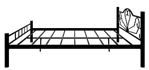 Pat Evger K-50 160x200cm Negru