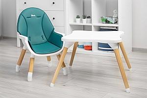 Scaun reglabil pe inaltime de masa Caretero Tuva Green