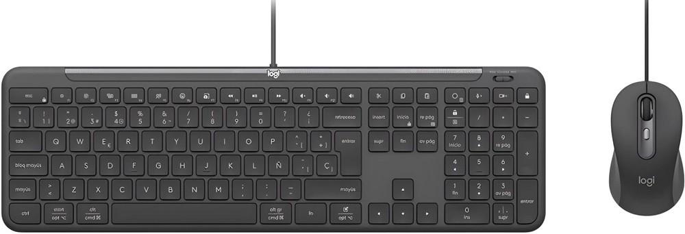 Set tastatura + Mouse Logitech Slim Wired Combo MK620 Graphite