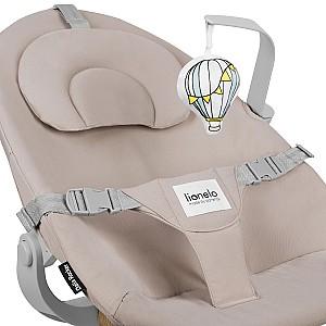 Scaun de masa multifunctional Lionelo Dalia Grey Stone Natural + Balansoar