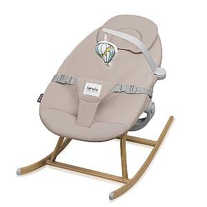 Scaun de masa multifunctional Lionelo Dalia Grey Stone Natural + Balansoar