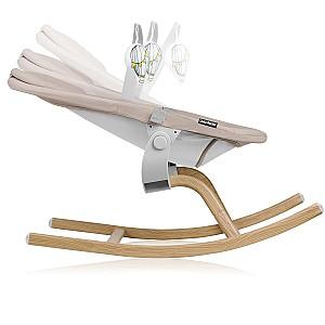 Scaun de masa multifunctional Lionelo Dalia Grey Stone Natural + Balansoar