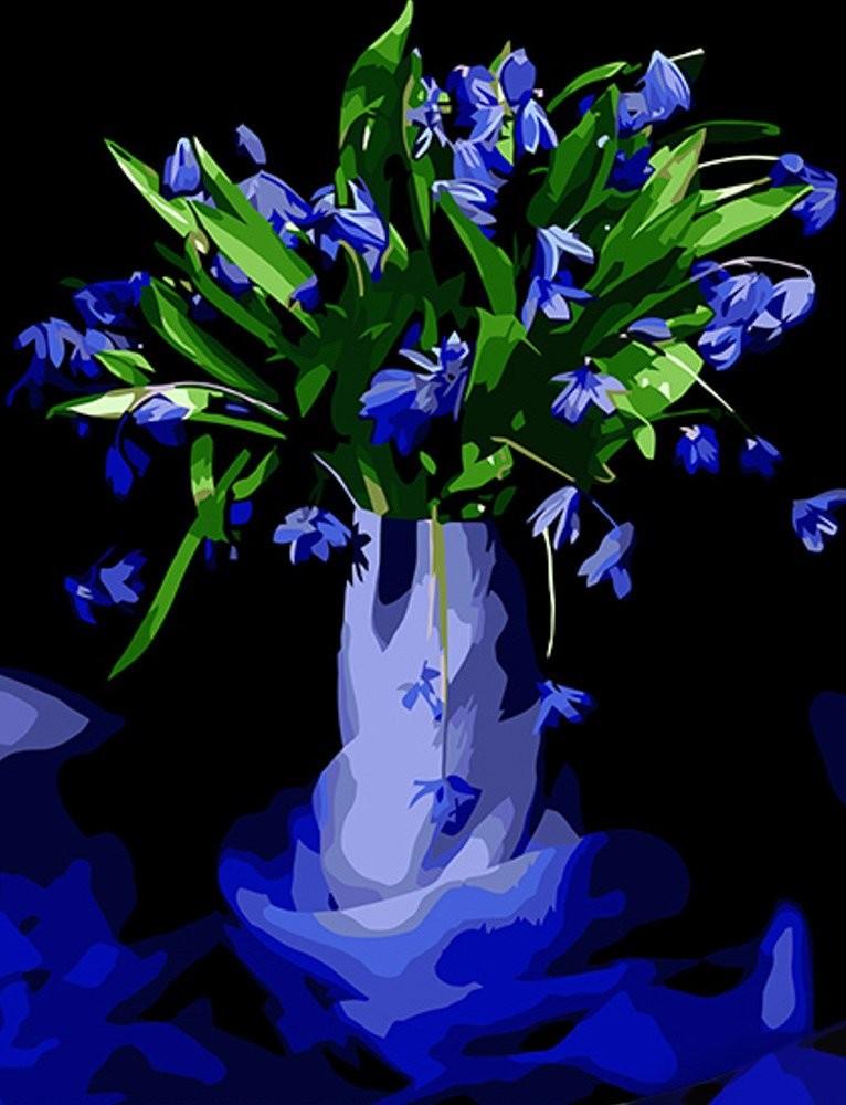 Tablou pe numere Strateg Ghiocei albaștri AH1005
