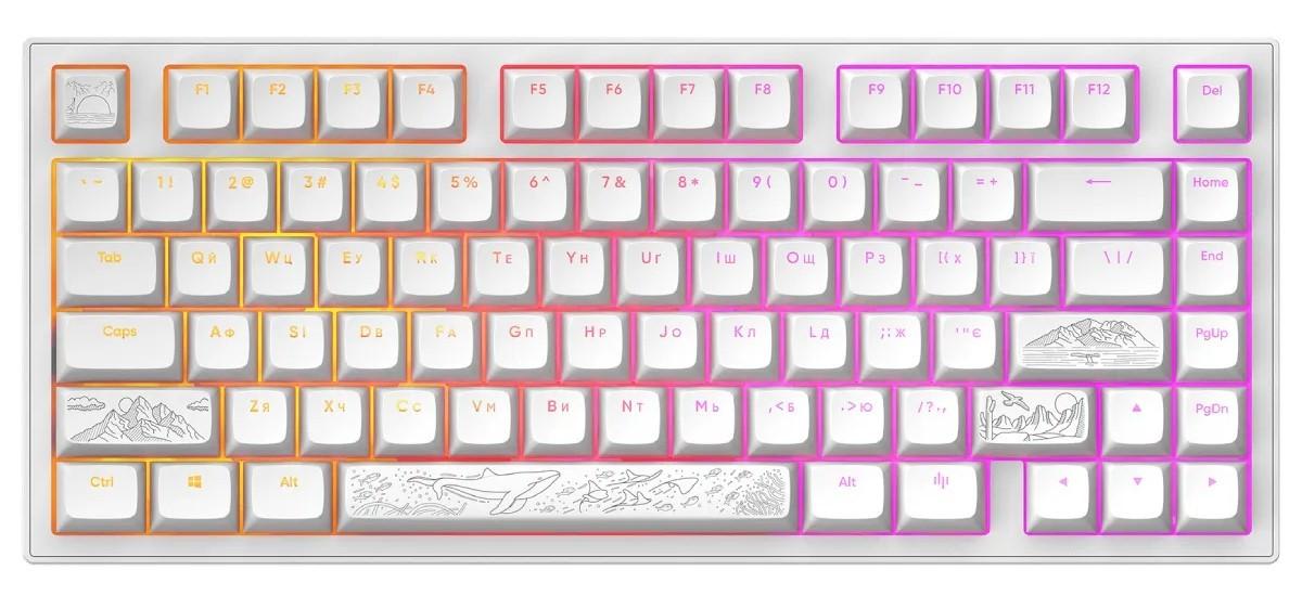Tastatura gaming Dark Project 81 Terra Nostra White