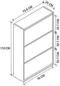 Dulap pentru incaltaminte Bofigo 18-03-01 White