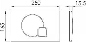 Buton de scurgere IMPRESE i-FRAME i7115PW