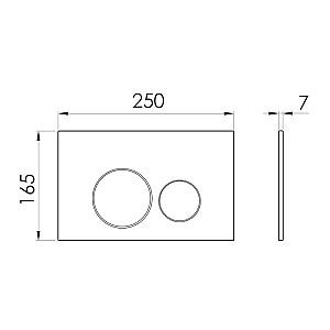 Buton de scurgere IMPRESE i-FRAME i7111SR
