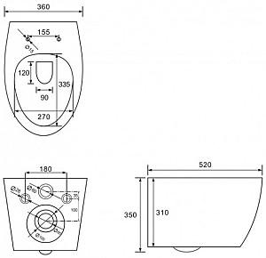 Vas WC IMPRESE Safir i11217