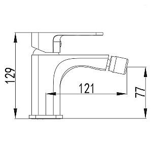 Baterie pentru bideu IMPRESE BILOVEC 40256