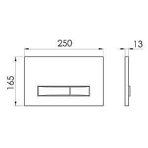 Buton de scurgere IMPRESE i-FRAME i7114PB