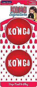 Jucarie pentru caine Flamingo KONG Signature Balls 2-PK Med