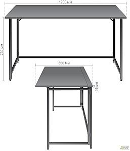 Masa de birou AMF Fold 1200 Antracit / Negru