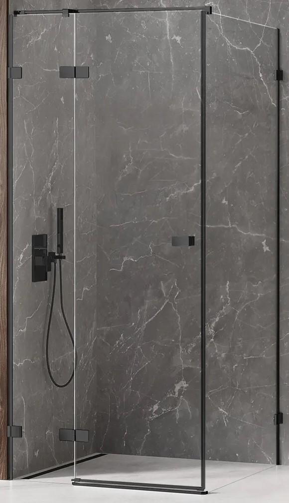 Cabina de dus New Trendy Avexa Black Rectangular L 100x80x200 Hinged EXK-1586