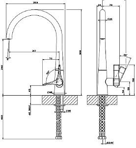 Robinet bucatarie Gessi Proton 17151-031