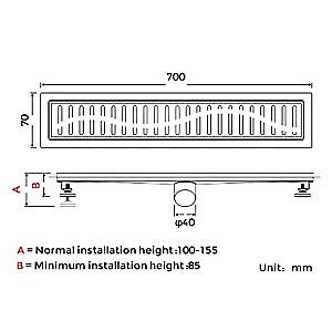Rigola de dus Gappo G87007-33