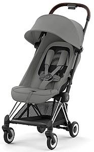 Carucior de plimbare Cybex Coya Chrome Dark Brown Mirage Grey Dark Grey