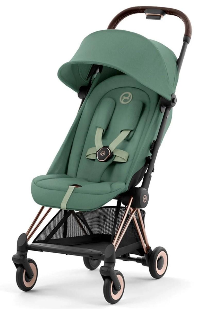 Carucior de plimbare Cybex Coya Rosegold Leaf Green