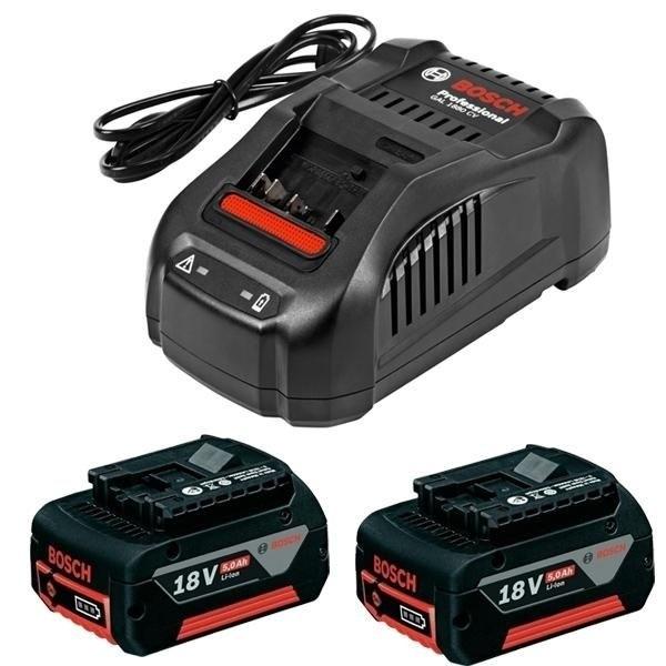 Incarcator pentru scule electrice Bosch GAL 1880 CV + 2X18V 5.0Ah (B1600A00B8J)