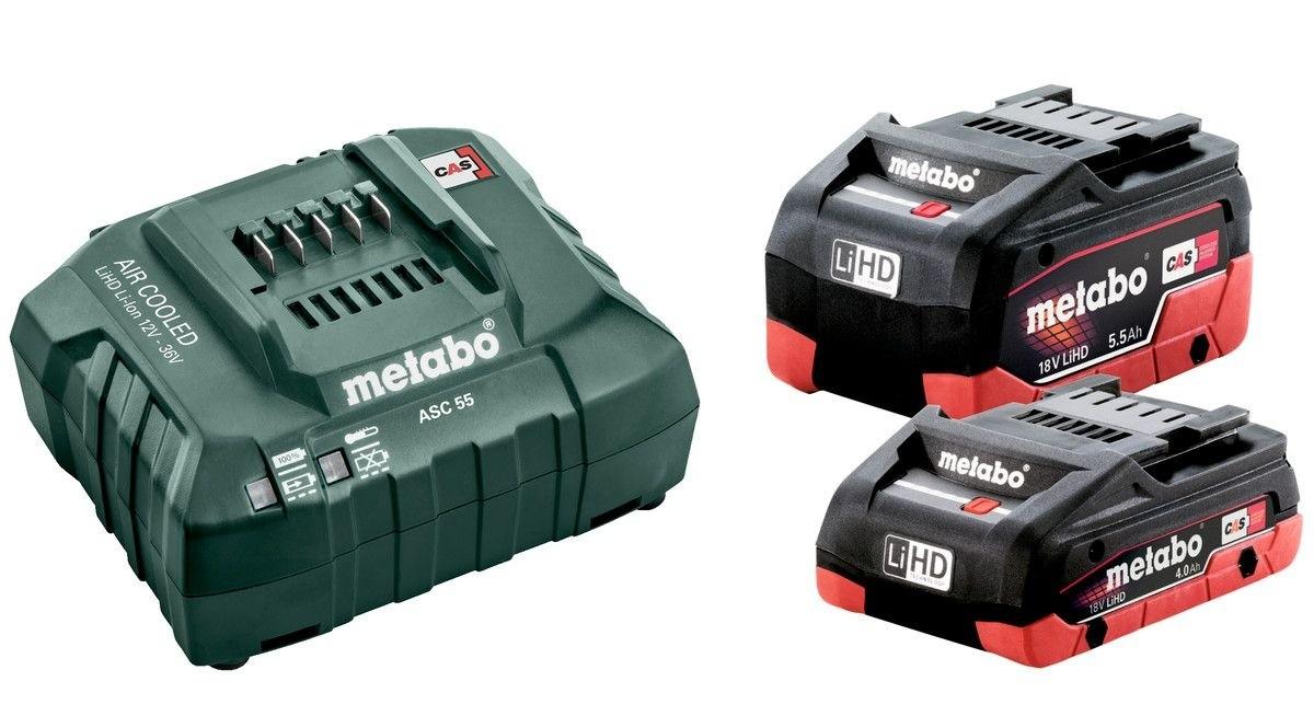 Incarcator pentru scule electrice METABO LiHD 1x4.0 Ah + LiHD 1х5.5 Аh (685160000)