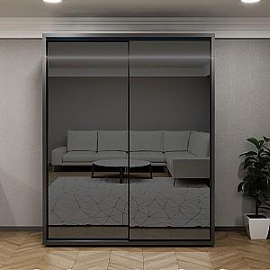 Dulap-cupe Bayro Parma Graphite Antracit (Gri) 1800