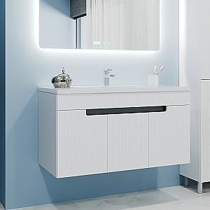 Dulap sub lavoar Bayro Positano Duo Argo 1000 Alb (123972)