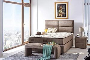 Saltea Trendy Cotton 180x200 Alb/Bej/Maro