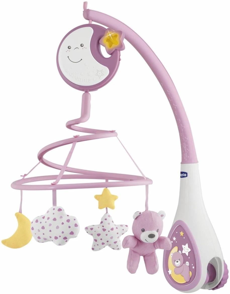 Carusel pentru patuc Chicco Next2Dream Pink