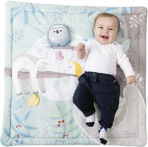 Covoras de joaca copii Chicco 2 in 1 Owl Green