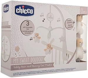 Carusel pentru patuc Chicco Bear and Bunny White