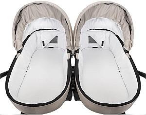 Carucior pentru gemeni Angelina Tvigo-Duo Dark Grey