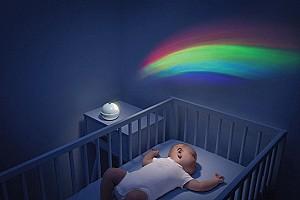 Carusel pentru patuc Chicco Rainbow Cot Mobile Beige