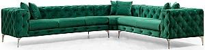 Canapea coltar Trendy Como Dreapta Verde