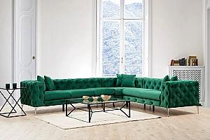 Canapea coltar Trendy Como Dreapta Verde