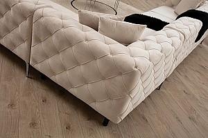 Canapea coltar Trendy Como Dreapta Ecru (Bej)