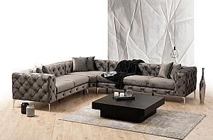 Canapea coltar Trendy Como Stanga Antracit (Gri)