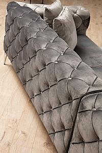Canapea coltar Trendy Como Dreapta Antracit (Gri)